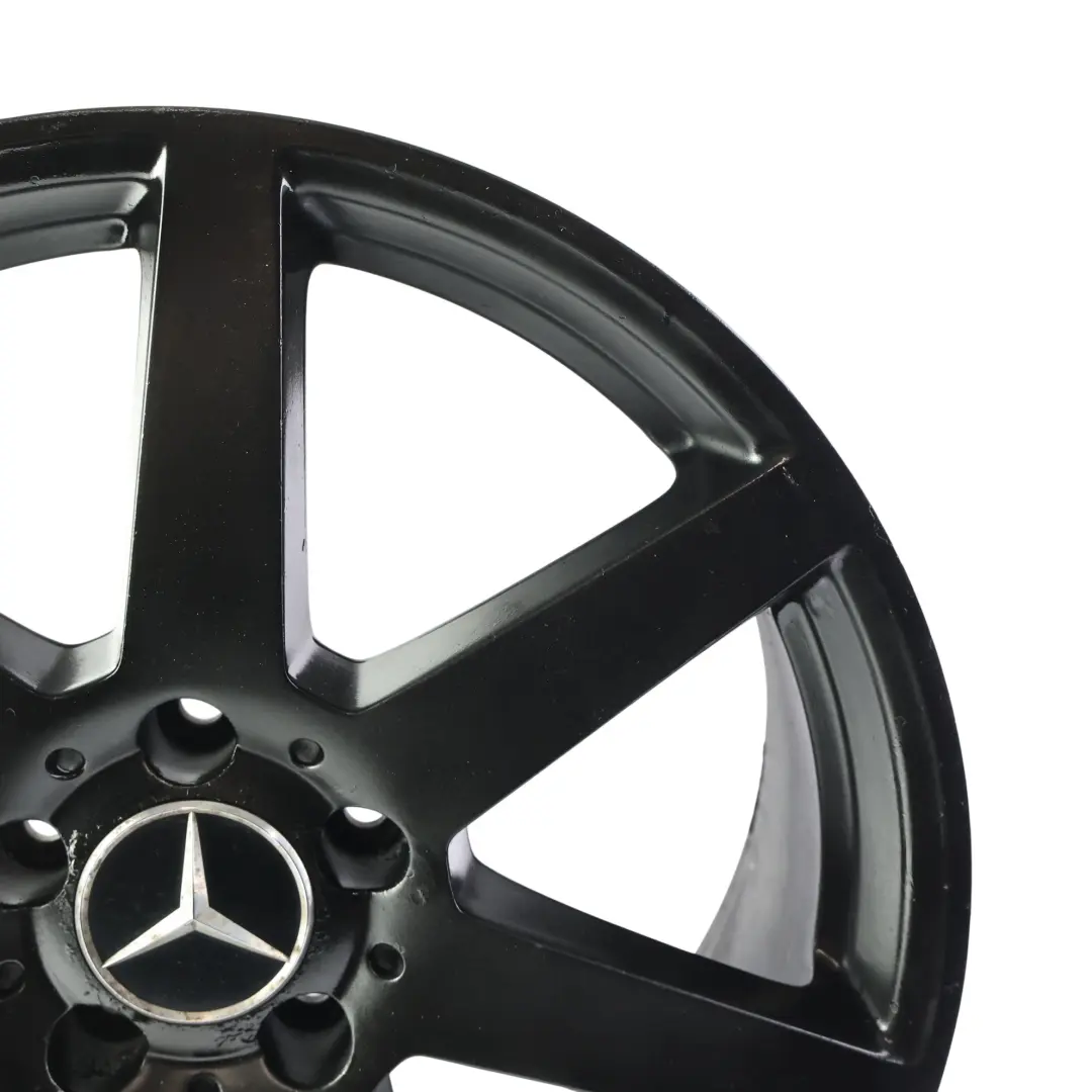 Mercedes W204 7-Spoke AMG Rear Black Alloy Wheel Rim 18" 8,5J ET:54 - SKU A2044019902-5 - Part number A2044019902
