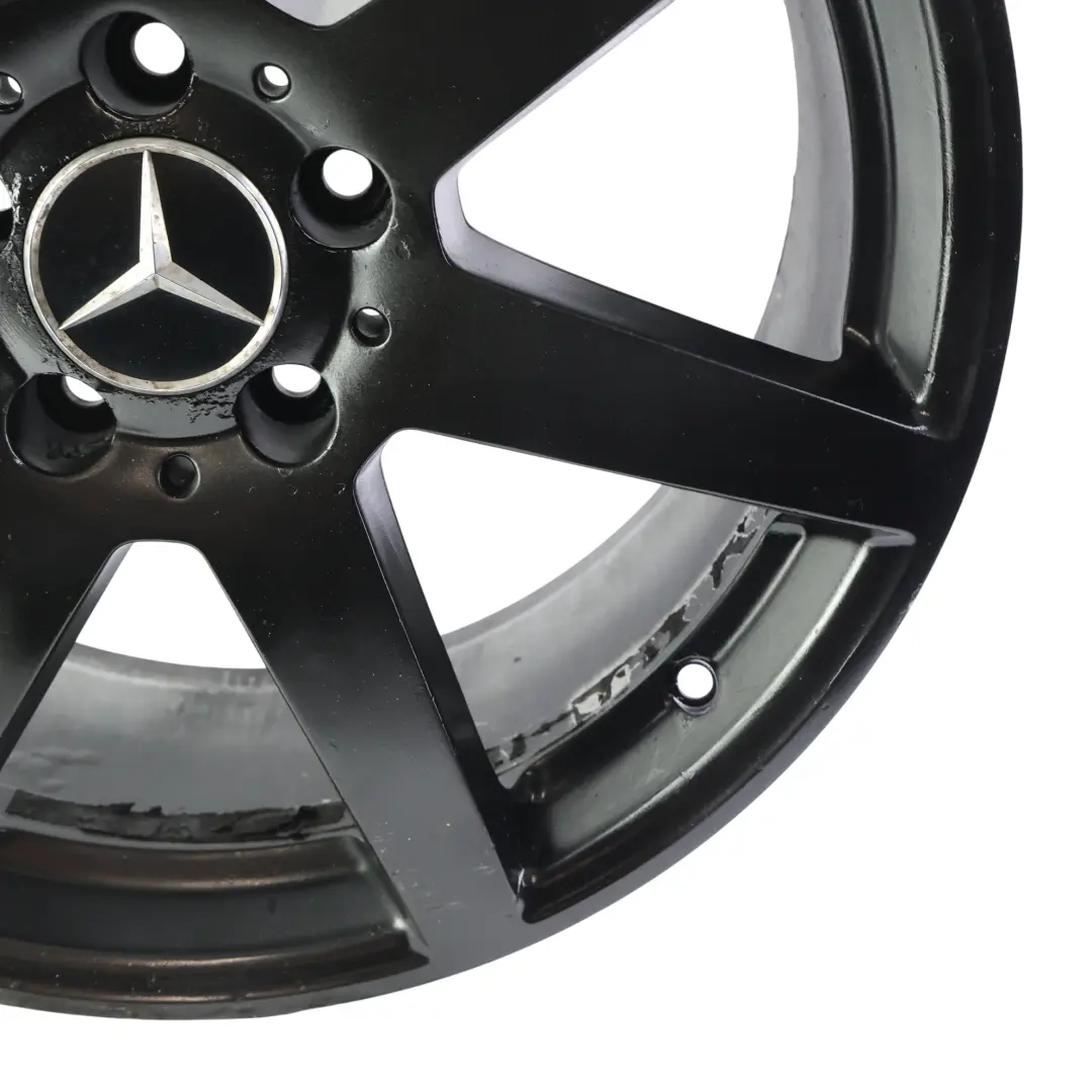7-Spoke AMG Rear Black Alloy Wheel Rim 18" 8,5J ET:54 to Mercedes W204 with Part number A2044019902 Mercedes W204 7-Spoke AMG Rear Black Alloy Wheel Rim 18" 8,5J ET:54 - SKU A2044019902-5 - Part number A2044019902