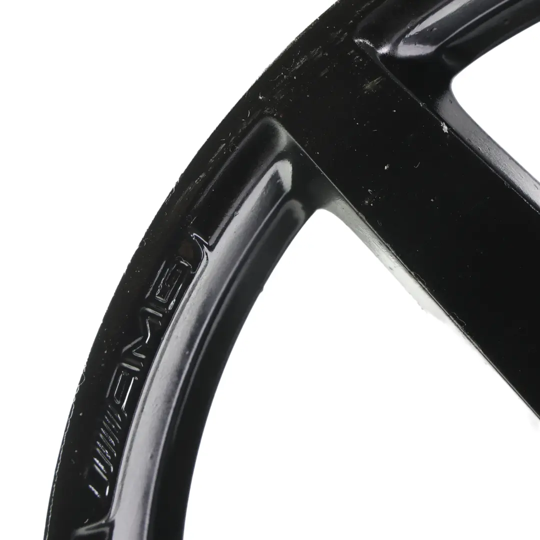 Mercedes W204 7-Spoke AMG Rear Black Alloy Wheel Rim 18" 8,5J ET:54 - SKU A2044019902-6 - Part number A2044019902