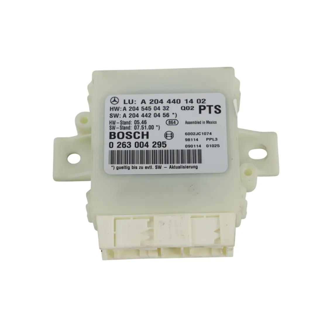 Moduł Sterownik Czujników Parkowania PDC do Mercedes W204 o numerze A2044401402 Mercedes W204 Moduł Sterownik Czujników Parkowania PDC - SKU A2044401402 - Numer Części A2044401402