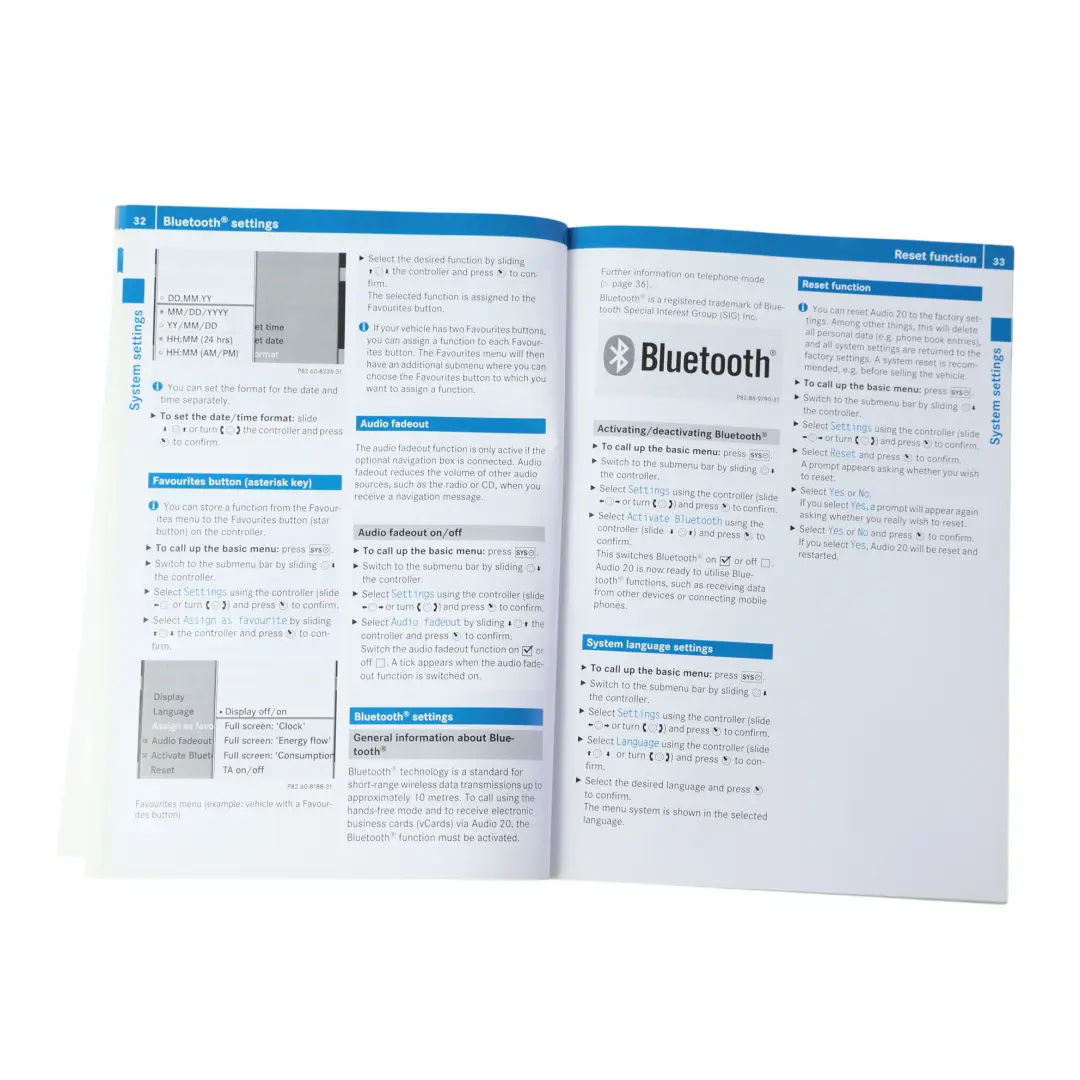 Mercedes W204 Manuel Propriétaire Instructions Livre Set Pochette Étui - SKU A2045843782 - Numéro de pièce A2045843782