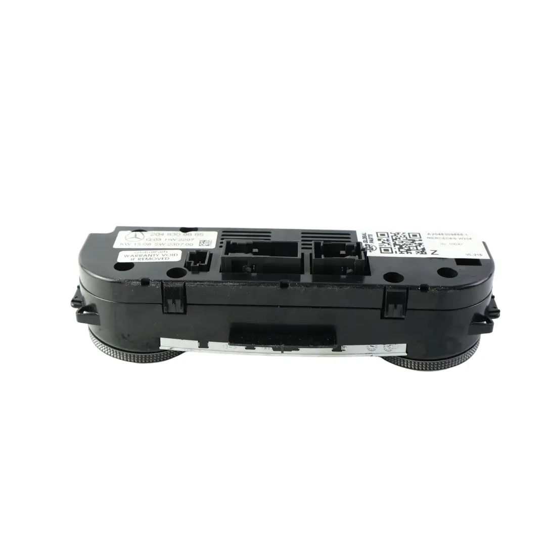 Módulo Panel Interruptor Control Aire Acondicionado para Mercedes W204 con número de pieza A2048309885 Mercedes W204 Módulo Panel Interruptor Control Aire Acondicionado - SKU A2048309885-1 - Número de pieza A2048309885