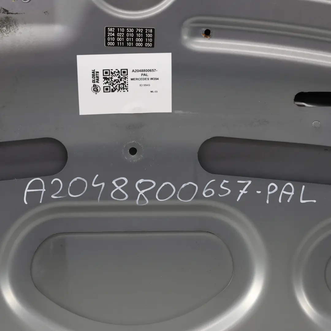 Mercedes W204 Maska Pokrywa Silnika Palladium Silver Metallic 792 - SKU A2048801057-PAL - Numer Części A2048801057