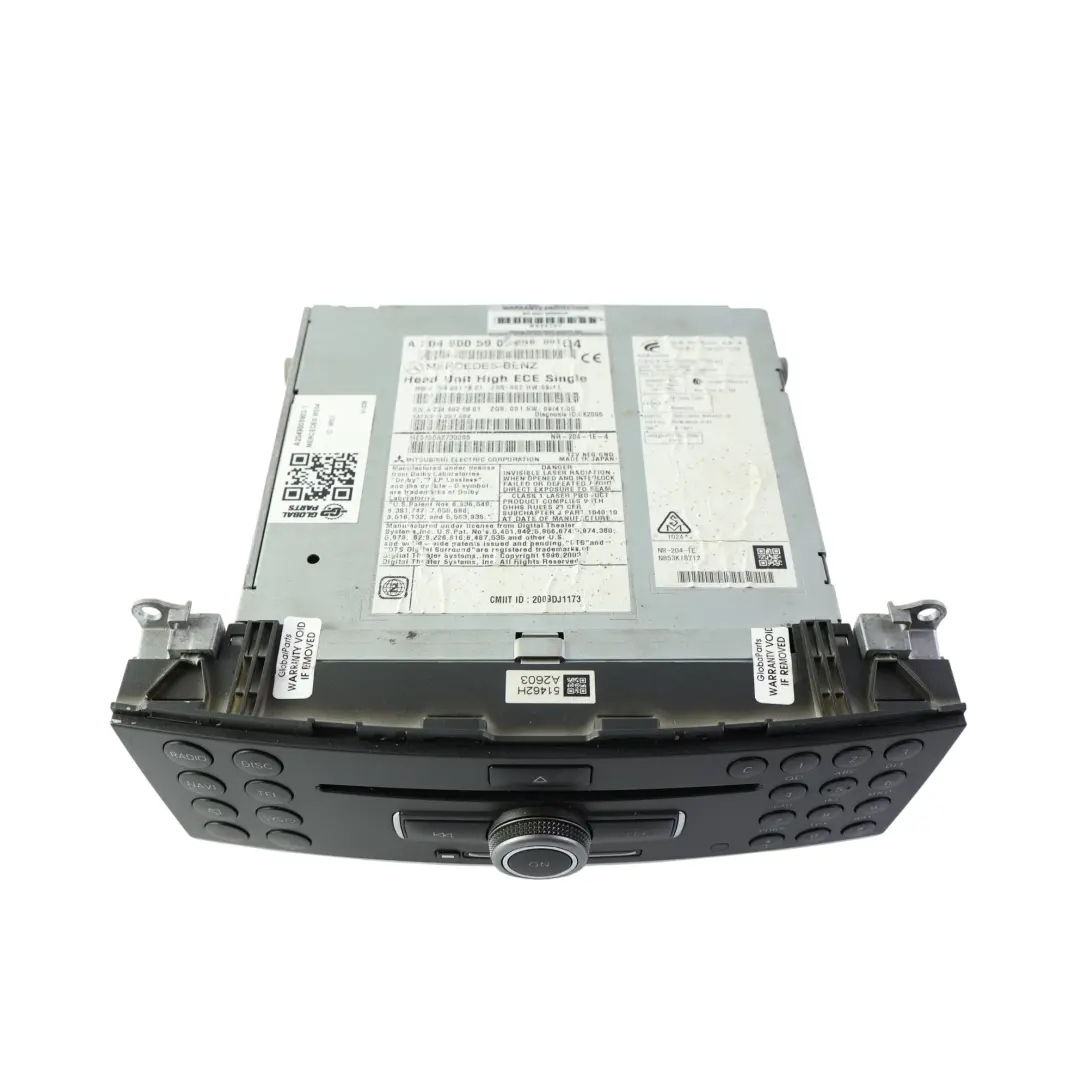 Mercedes W204 Navegación Reproductor CD COMAND Radio Sat Nav - SKU A2049005903-1 - Número de pieza A2049005903
