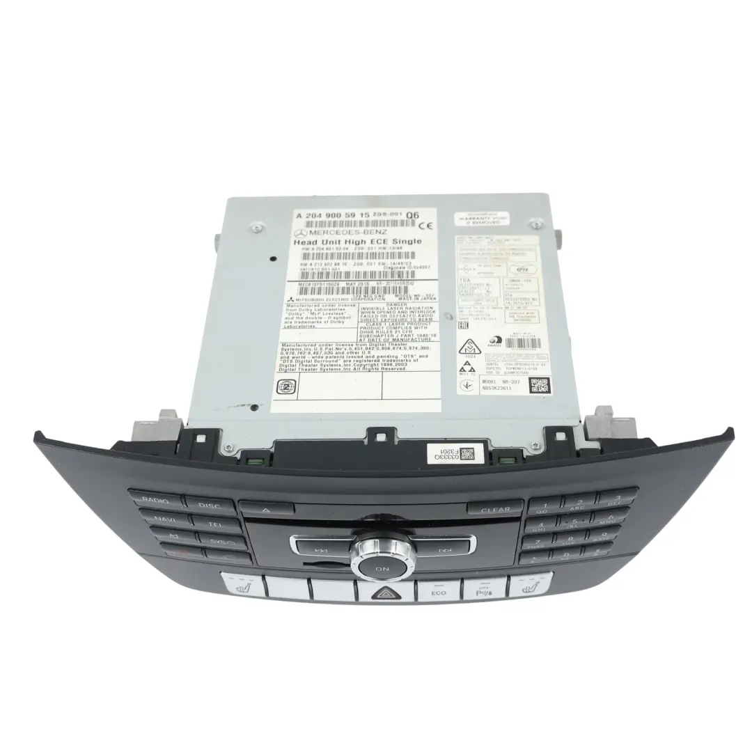 Radio Média Navigation Sat Nav Unité Centrale pour Mercedes W204 à propos du numéro de pièce A2049005915 Mercedes W204 Radio Média Navigation Sat Nav Unité Centrale - SKU A2049005915 - Numéro de pièce A2049005915