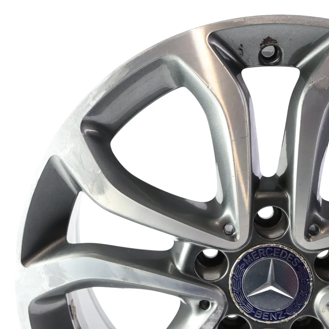 Mercedes W205 Alloy Wheel Rim 5 Double Spoke 17" 7J ET:48,5 - SKU A2054010200-4 - Part number A2054010200