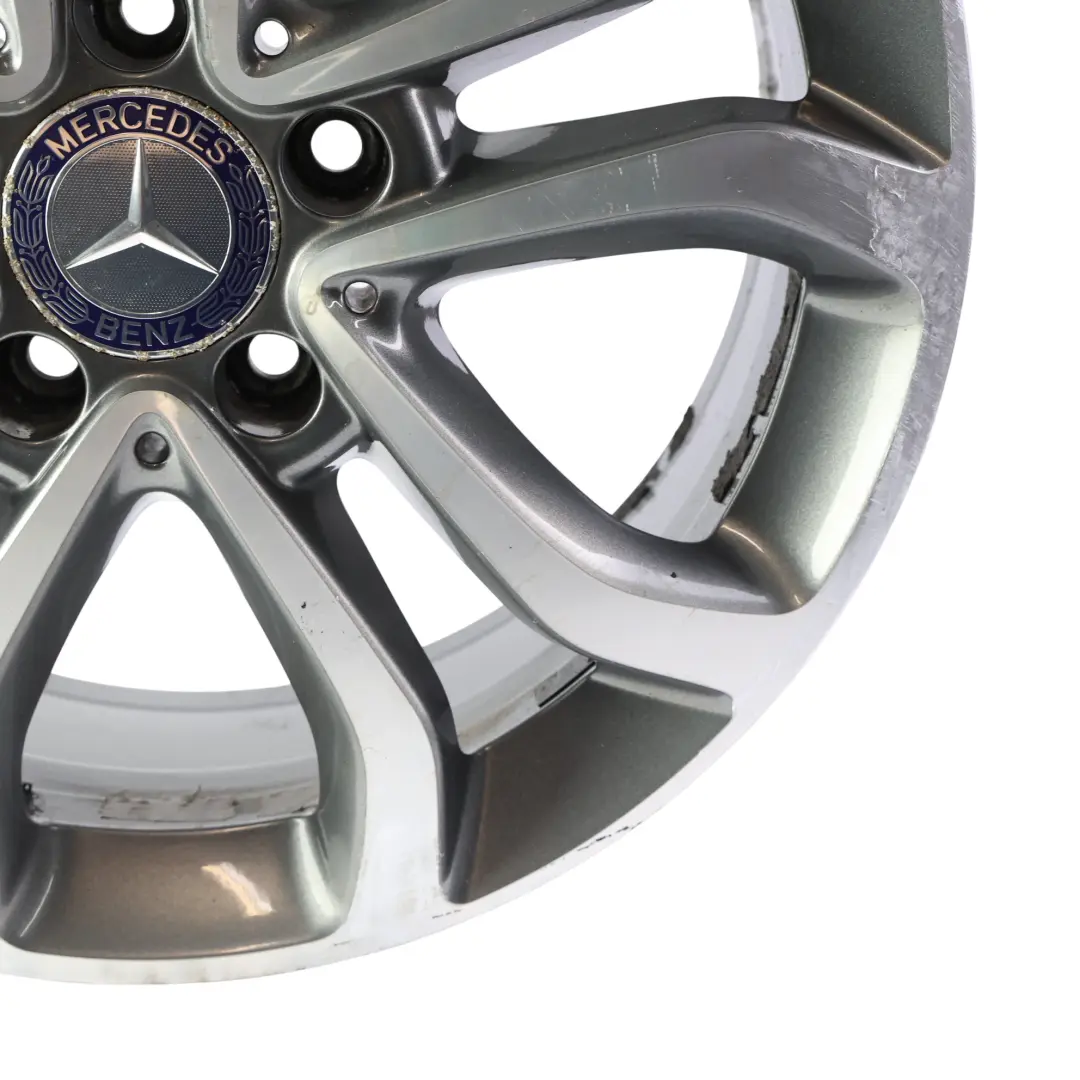 Mercedes W205 Alloy Wheel Rim 5 Double Spoke 17" 7J ET:48,5 - SKU A2054010200-4 - Part number A2054010200