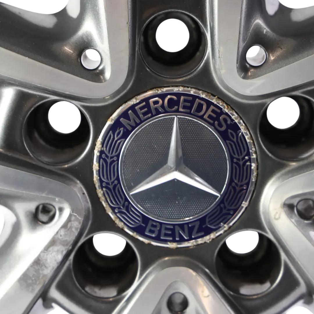 Mercedes W205 Alloy Wheel Rim 5 Double Spoke 17" 7J ET:48,5 - SKU A2054010200-4 - Part number A2054010200