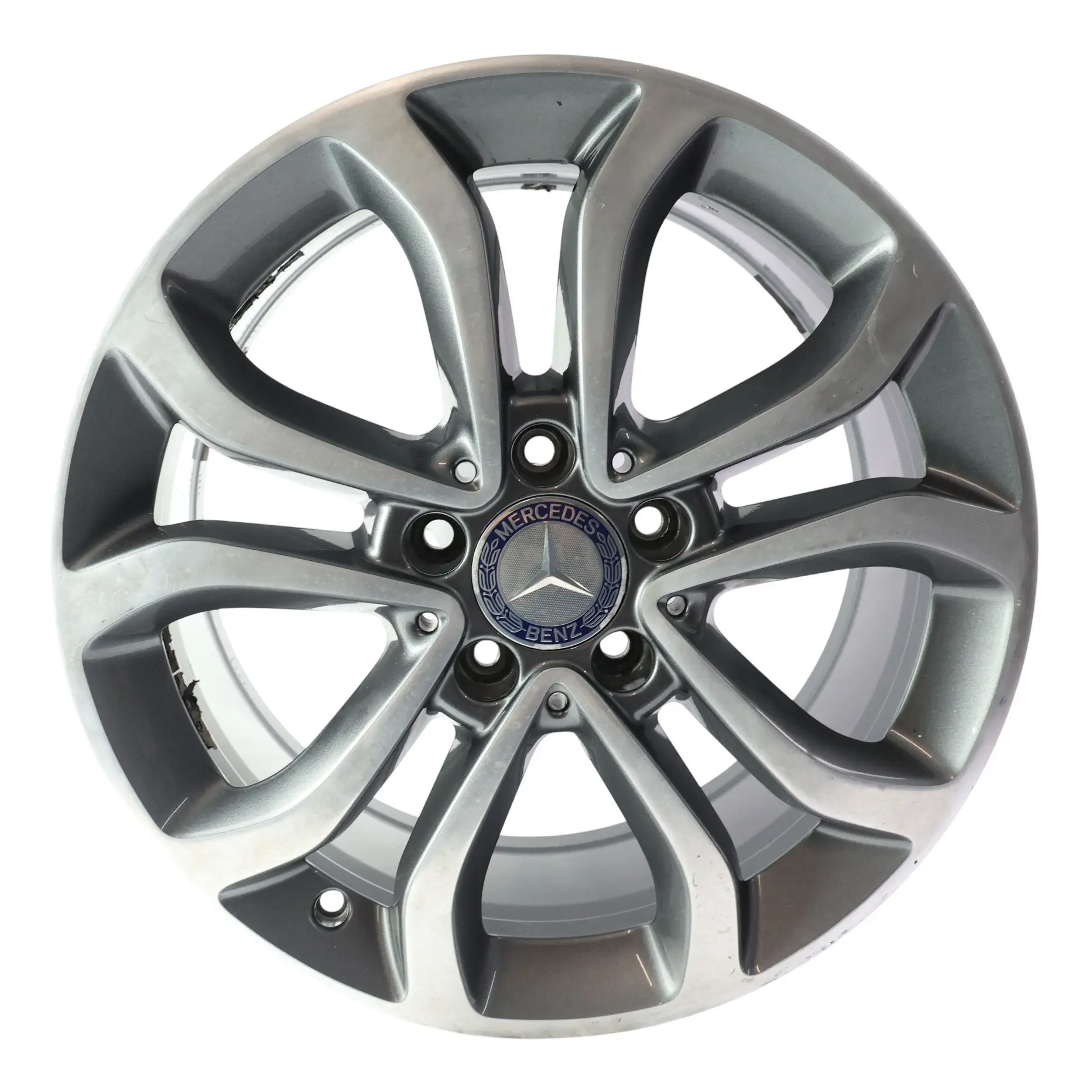 Llanta Mercedes W205 Llanta de aleación 5 radios dobles 17" 8J ET:54 A2054013900