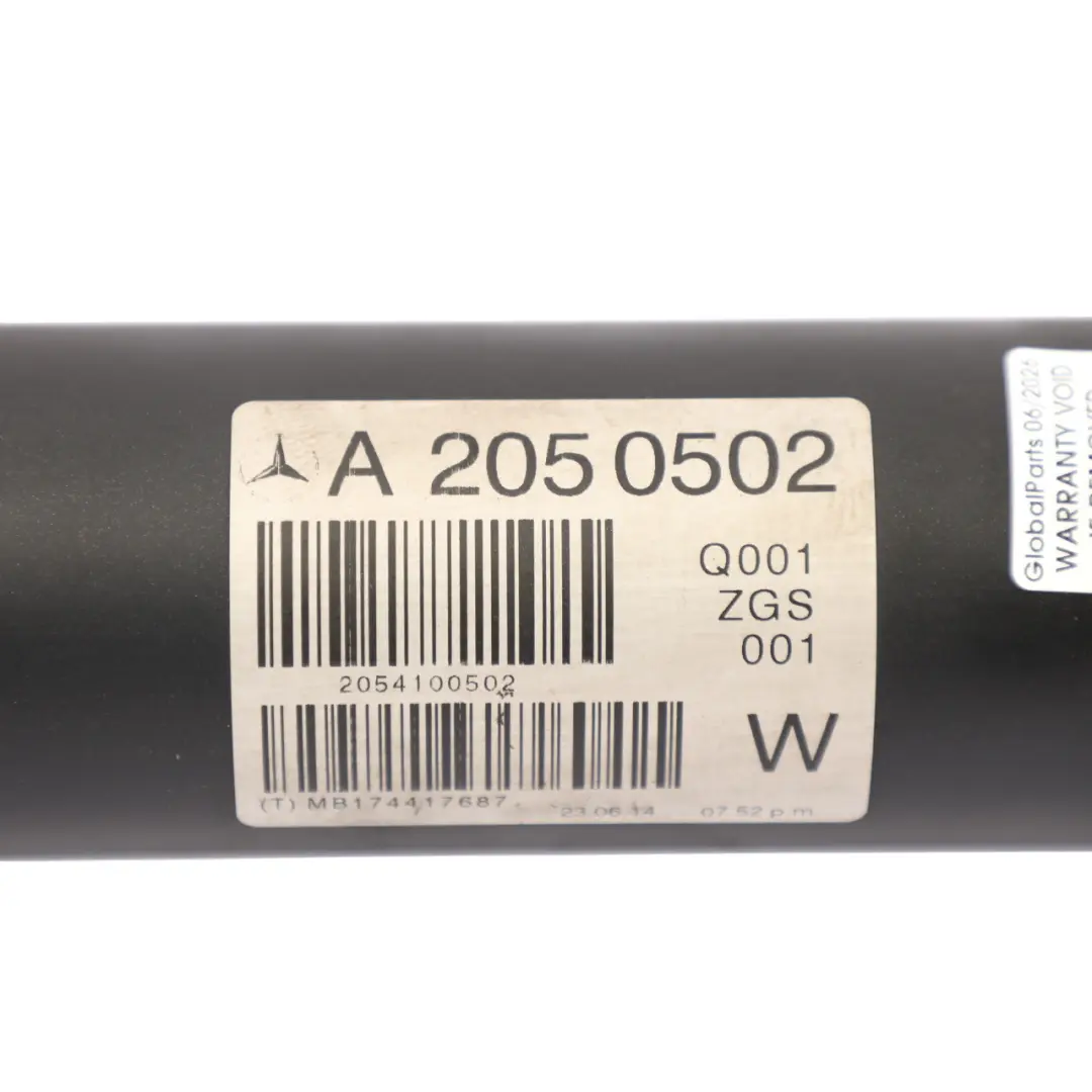 Mercedes W205 Propshaft Prop Shaft Rear OM651 Automatic - SKU A2054100502 - Part number A2054100502
