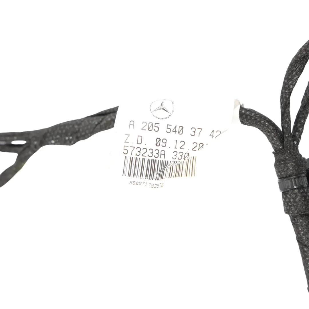 Arnés Cableado Puerta Delantera Conductor para Mercedes W205 con número de pieza A2055403742 Mercedes W205 Arnés Cableado Puerta Delantera Conductor - SKU A2055403742 - Número de pieza A2055403742
