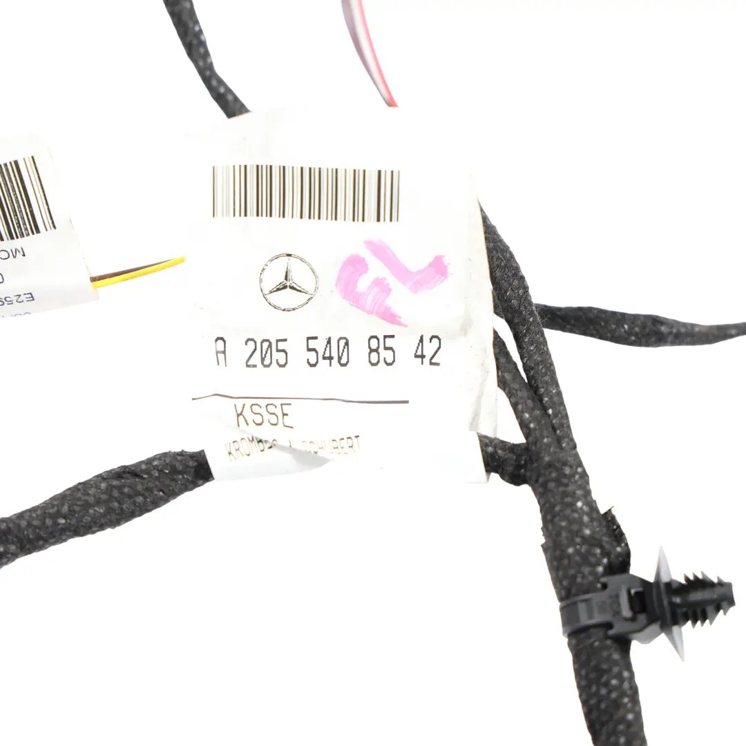 Mercedes W205 Front Passenger Door Wiring Harness Cable - SKU A2055408542 - Part number A2055408542