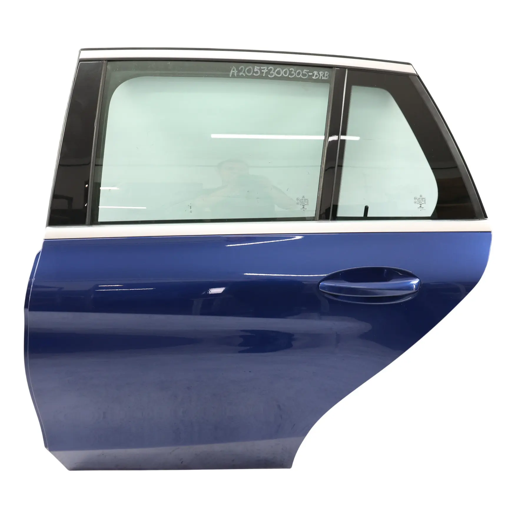 Mercedes S205 Door Rear Left N/S Brilliant Blue Metallic - 896