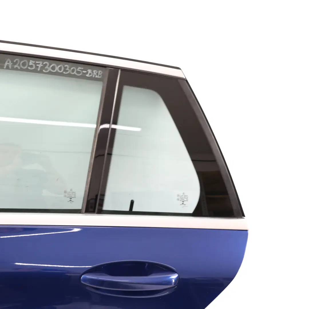 Mercedes S205 Puerta Trasera Izquierda Azul Brillante Metalizado - 896 - SKU A2057300305-BRB - Número de pieza A2057300305