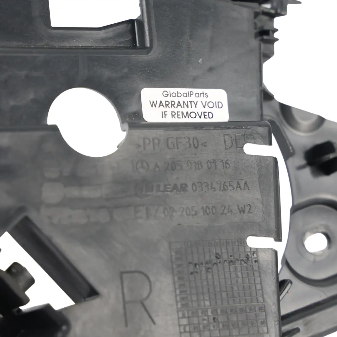 Mercedes W205 W213 Seat Cover Trim Reinforcement Front Right O/S - SKU A2059180116 - Part number A2059180116