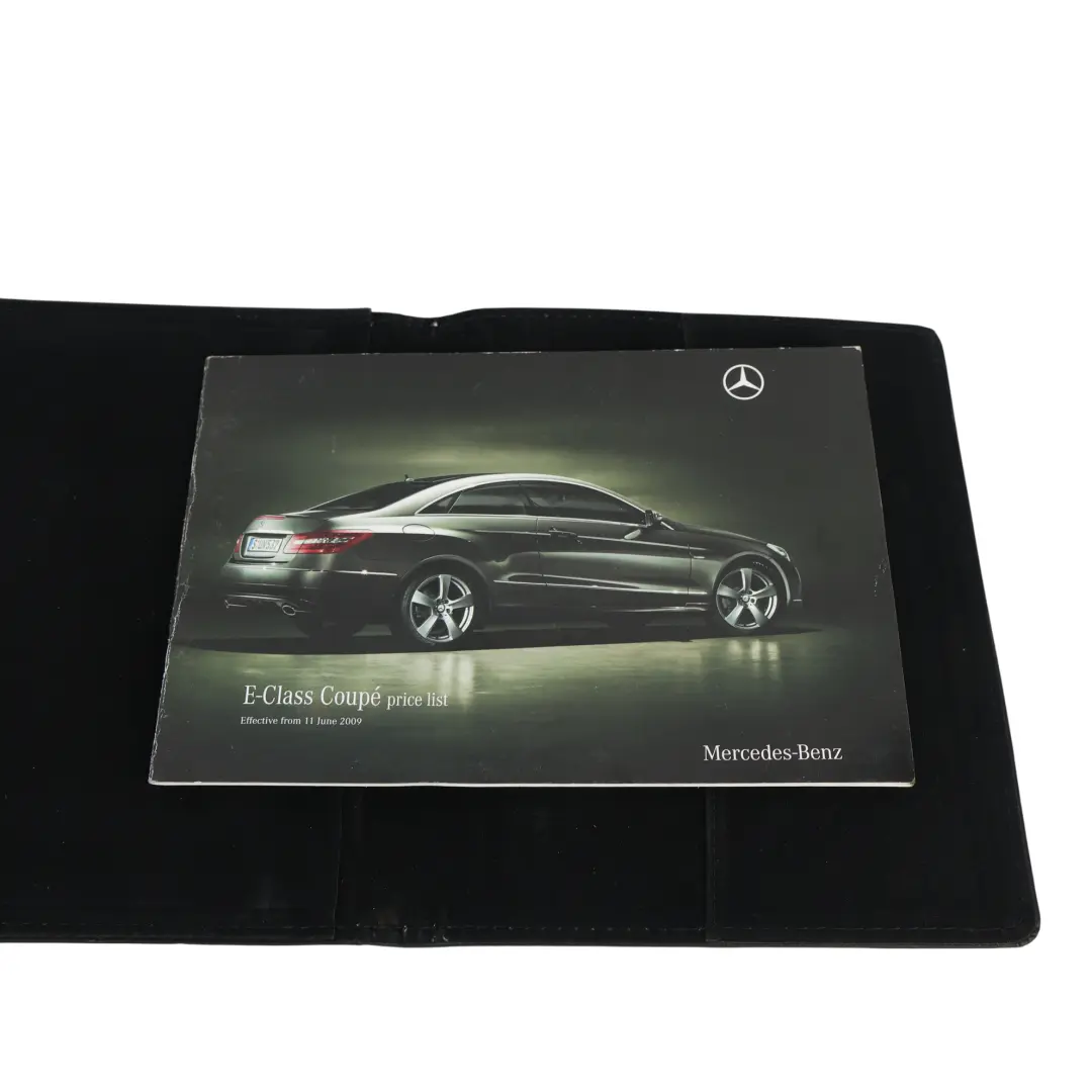 Mercedes C207 Service Booklet Book Set Pouch Case Wallet - SKU A2075842193 - Part number A2075842193