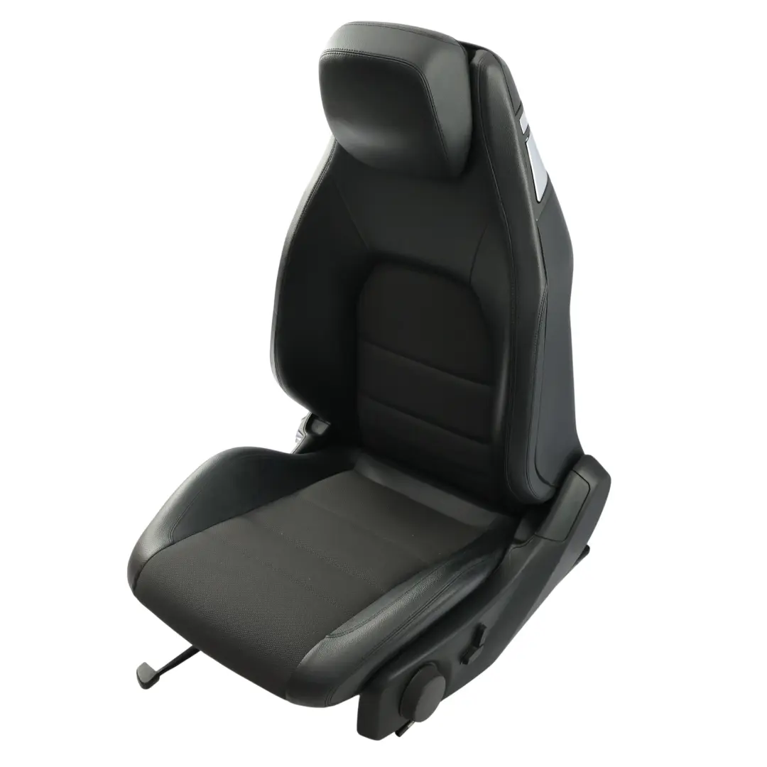  Front Seat Mercedes C204 C207 A207 Leather Cloth Black Electric Left N/S - SKU A2079100847-1 - Part number A2079100847