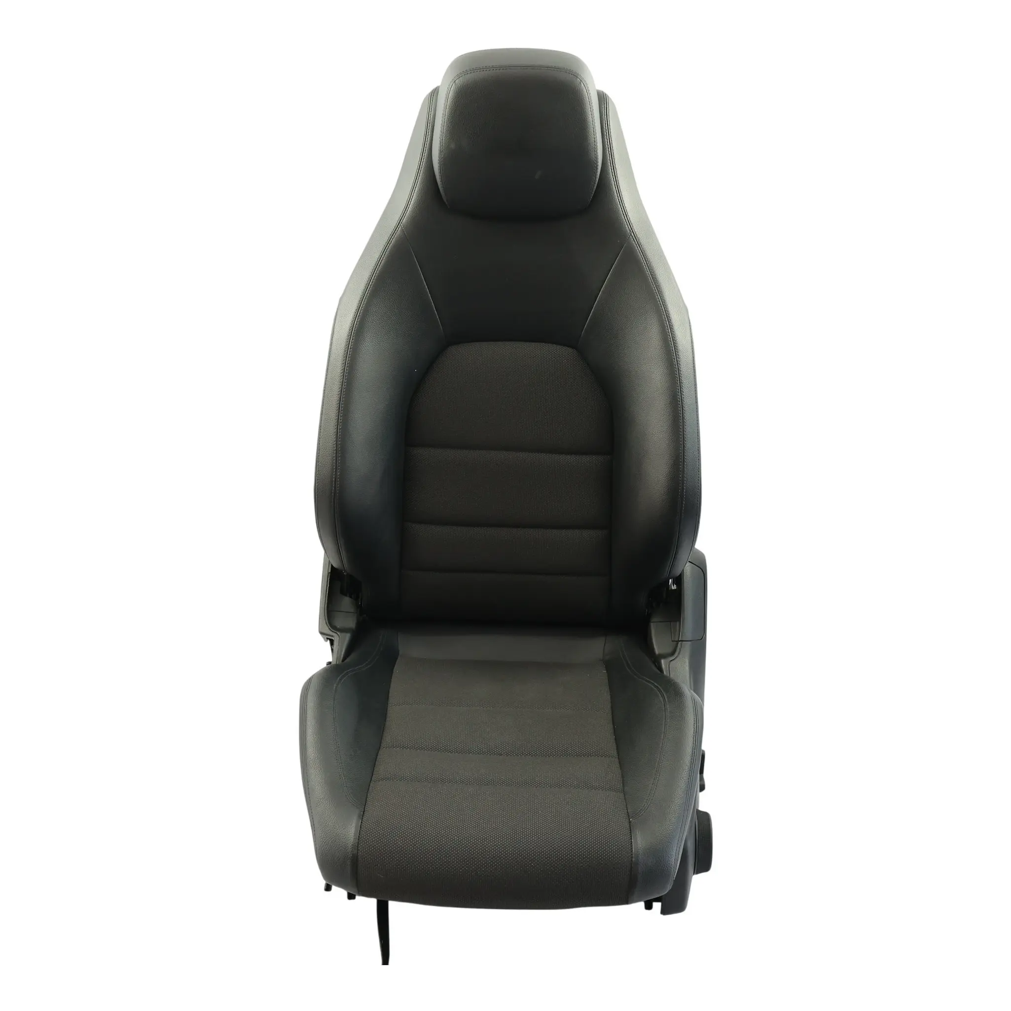 Asiento Delantero Izquierdo Mercedes C204 C207 A207 Eléctrico Medio Cuero Negro
