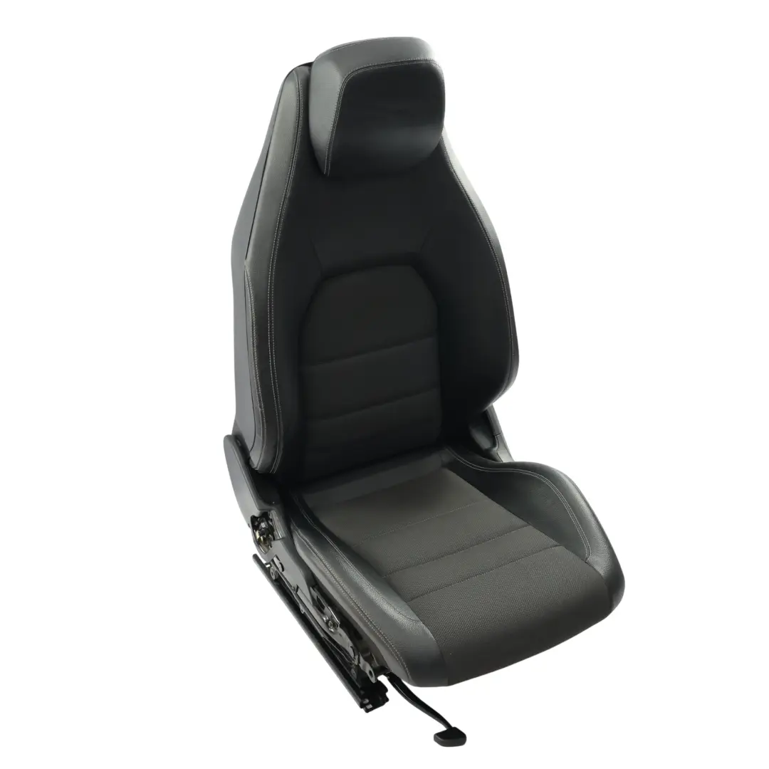 Mercedes C204 C207 Sedile Anteriore Elettrico Pelle Tessuto Nero Sinistro - SKU A2079104803-2 - Numero di parte A2079104803