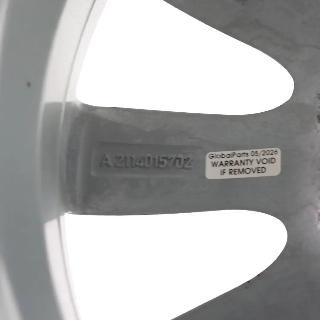 Alloy Wheel Rim Silver 16" 7.5J ET:42 to Mercedes W211 with Part number A2114015702 Mercedes W211 Alloy Wheel Rim Silver 16" 7.5J ET:42 - SKU A2114015702-1 - Part number A2114015702