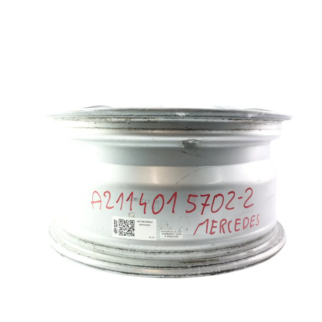 Alloy Wheel Rim Silver 16" 7.5J ET:42 to Mercedes W211 with Part number A2114015702 Mercedes W211 Alloy Wheel Rim Silver 16" 7.5J ET:42 - SKU A2114015702-2 - Part number A2114015702