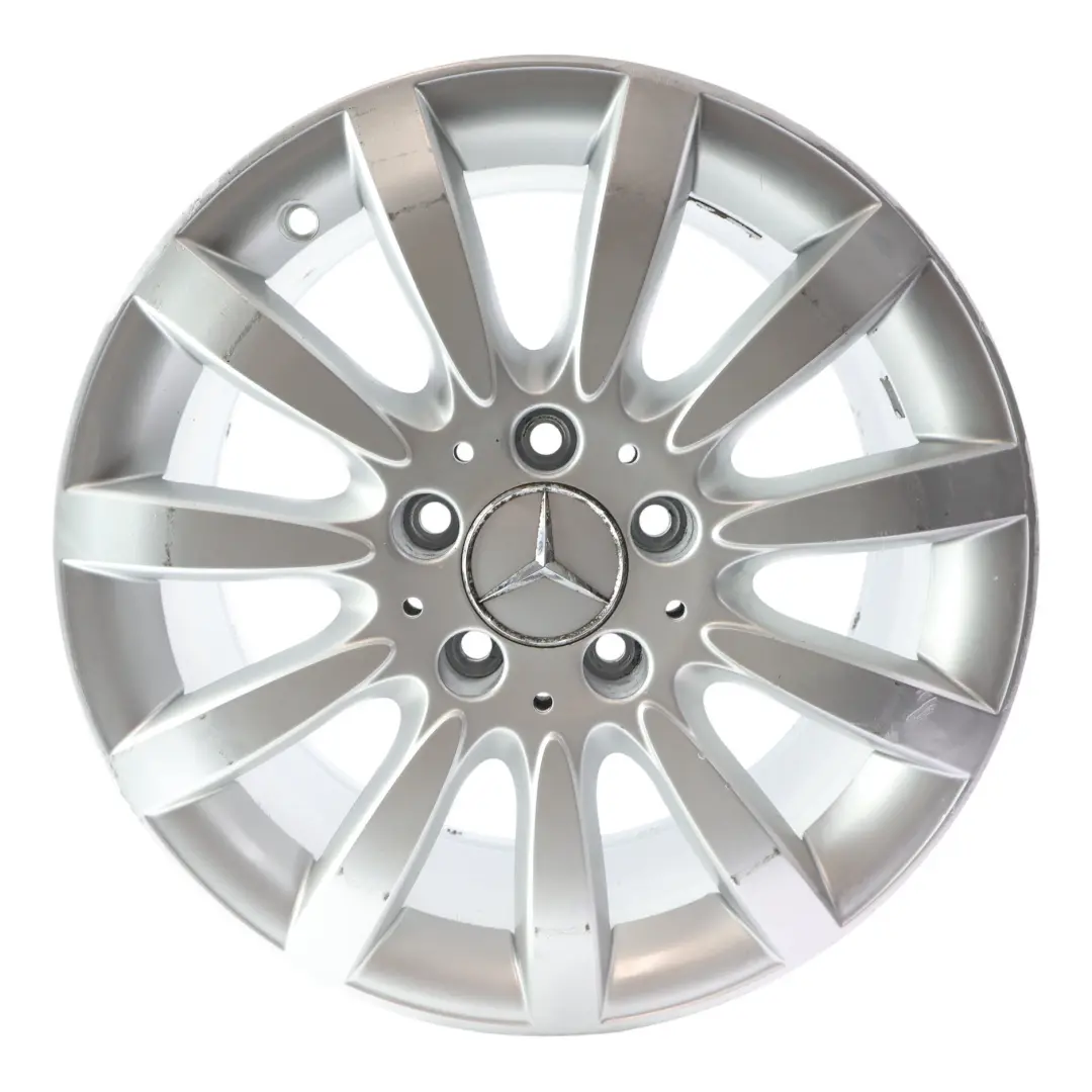 Alloy Wheel Rim Silver 16" 7.5J ET:42 to Mercedes W211 with Part number A2114015702 Mercedes W211 Alloy Wheel Rim Silver 16" 7.5J ET:42 - SKU A2114015702-3 - Part number A2114015702