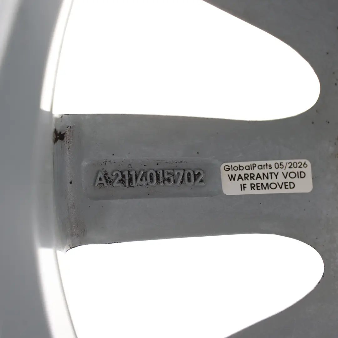 Alloy Wheel Rim Silver 16" 7.5J ET:42 to Mercedes W211 with Part number A2114015702 Mercedes W211 Alloy Wheel Rim Silver 16" 7.5J ET:42 - SKU A2114015702-3 - Part number A2114015702