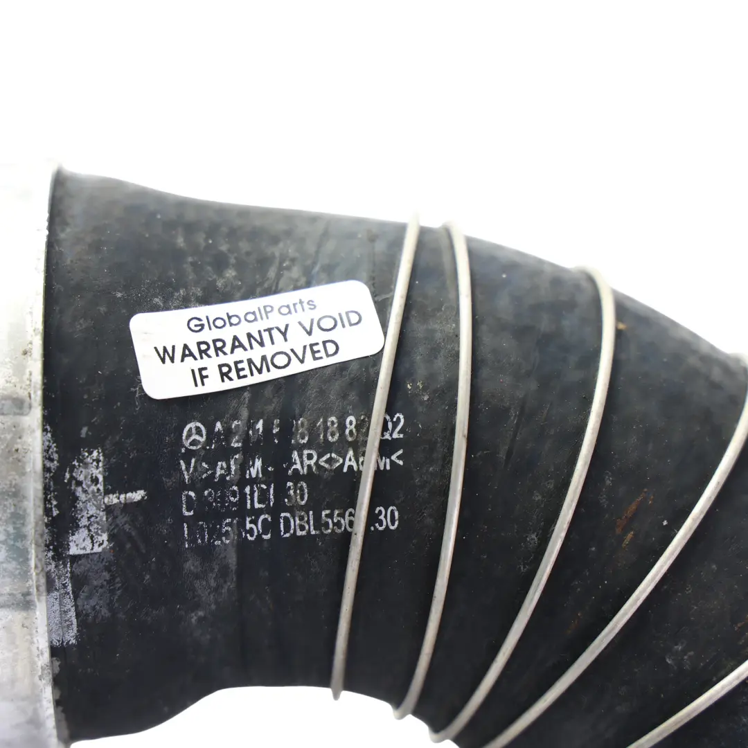 Pipe Hose Line Tube to Mercedes W211 Turbo Intercooler with Part number A2115281882 Mercedes W211 Turbo Intercooler Pipe Hose Line Tube - SKU A2115281882 - Part number A2115281882