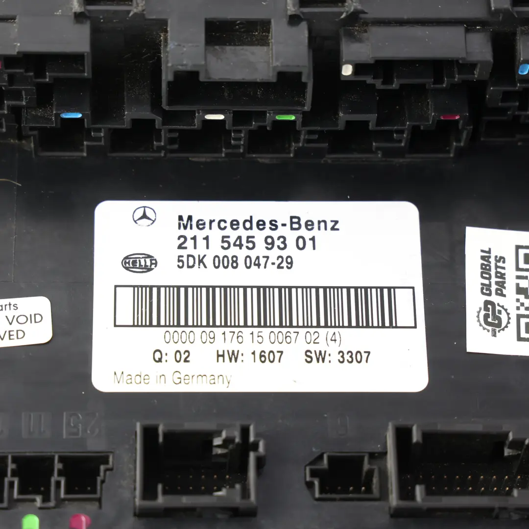 W219 Caja Fusibles Trasera Módulo SAM Unidad Eléctrica para Mercedes W211 con número de pieza A2115459301 Mercedes W211 W219 Caja Fusibles Trasera Módulo SAM Unidad Eléctrica - SKU A2115459301-2 - Número de pieza A2115459301