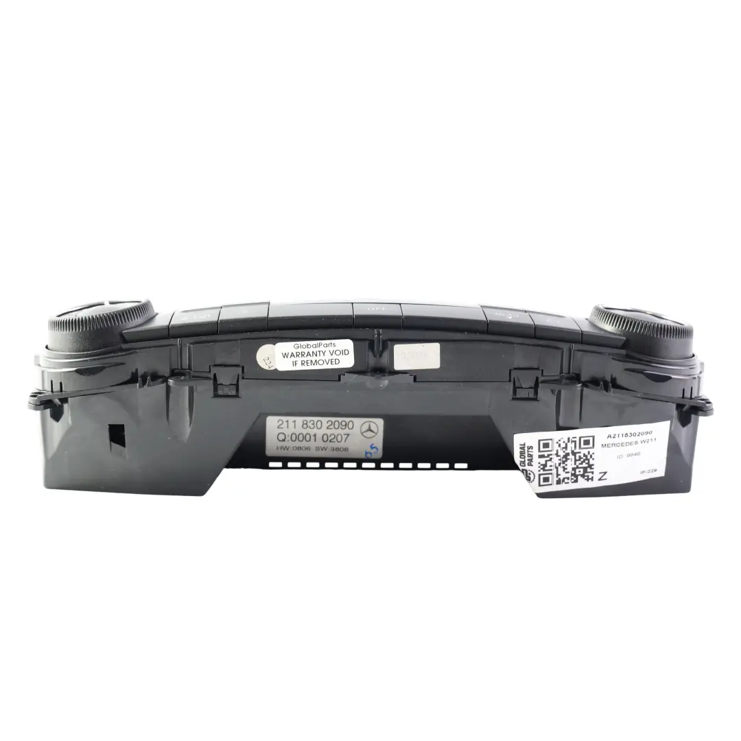 Mercedes W211 Heater Air Conditioning A/C Climate Control Panel - SKU A2118302090 - Part number A2118302090