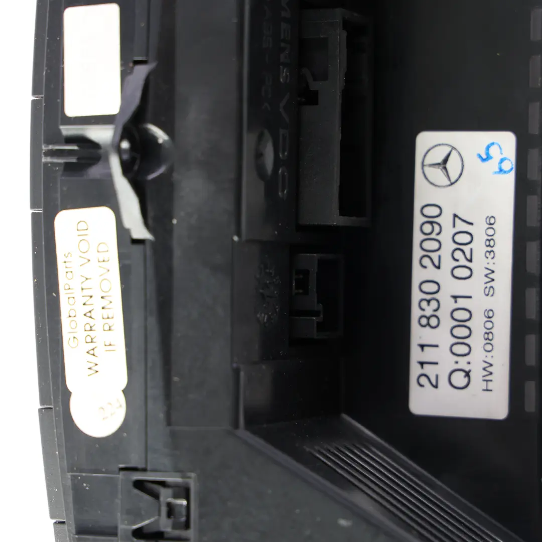 Mercedes W211 Heater Air Conditioning A/C Climate Control Panel - SKU A2118302090 - Part number A2118302090