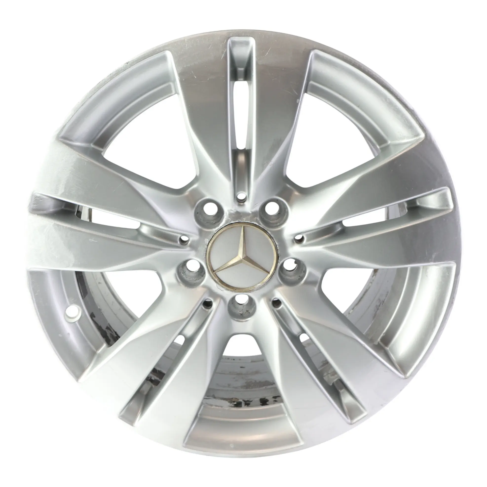 Mercedes W212 Silber Leichtmetallfelge 5-Doppelspeiche 16" ET:46 8J A2124010202