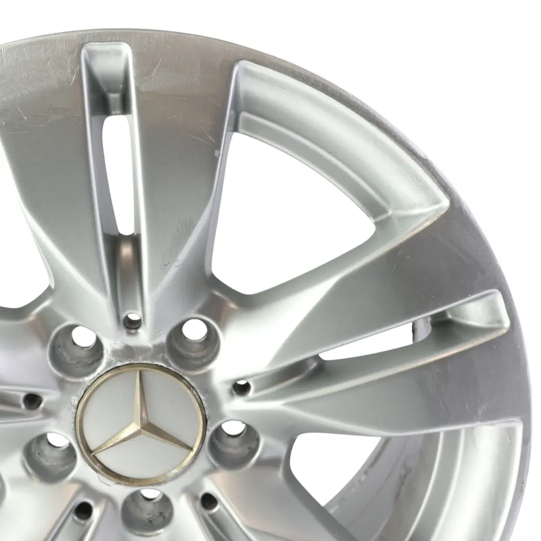 Alloy Wheel Rim 5-Double Spoke 16" ET:46 8J to Mercedes W212 Silver with Part number A2124010202 Mercedes W212 Silver Alloy Wheel Rim 5-Double Spoke 16" ET:46 8J - SKU A2124010202-1 - Part number A2124010202