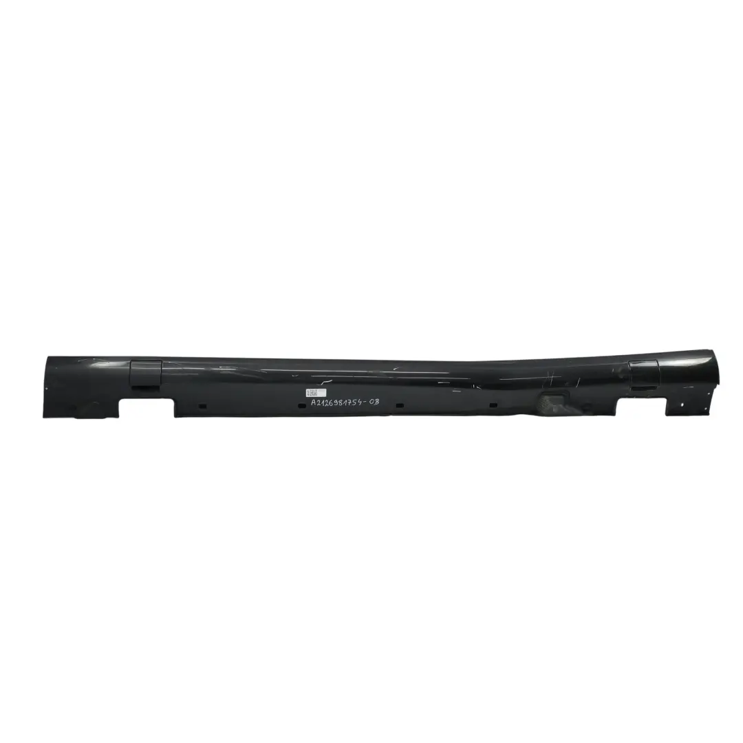 Side Skirt Mercedes S212 Cover Left N/S AMG Sill Panel Obsidian Black - 197 - SKU A2126981754-OB - Part number A2126981754
