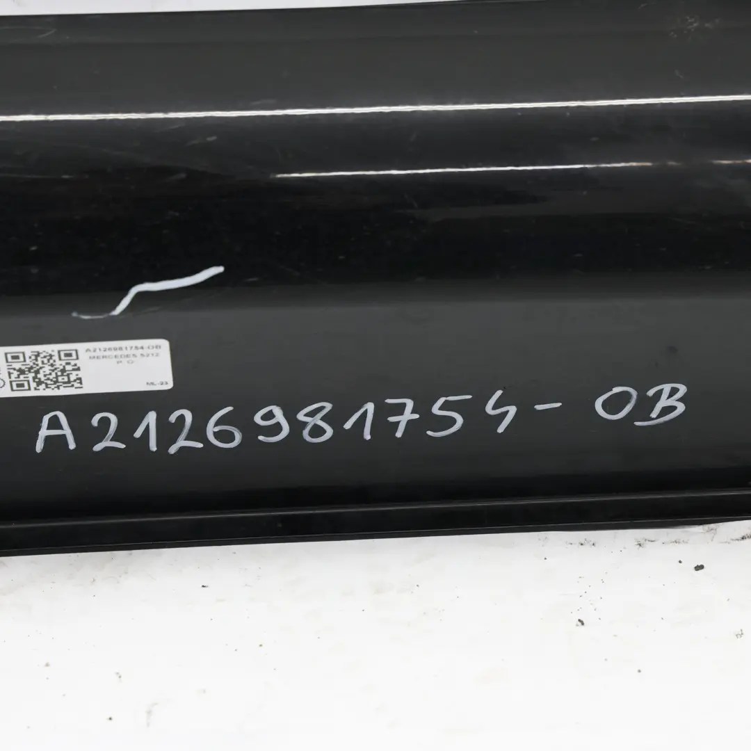  Minigonna Laterale Mercedes S212 Cover Sinistra AMG Panel Obsidian Black - 197 - SKU A2126981754-OB - Numero di parte A2126981754