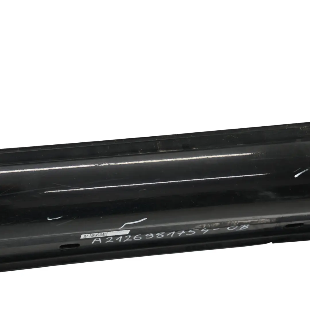  Side Skirt Mercedes S212 Cover Left N/S AMG Sill Panel Obsidian Black - 197 - SKU A2126981754-OB - Part number A2126981754