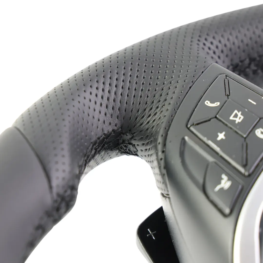 Mercedes W176 W204 W246 W117 Nuova Pelle Nera Volante Sportivo Leve Cambio - SKU A2184602018-3 - Numero di parte A2184602018