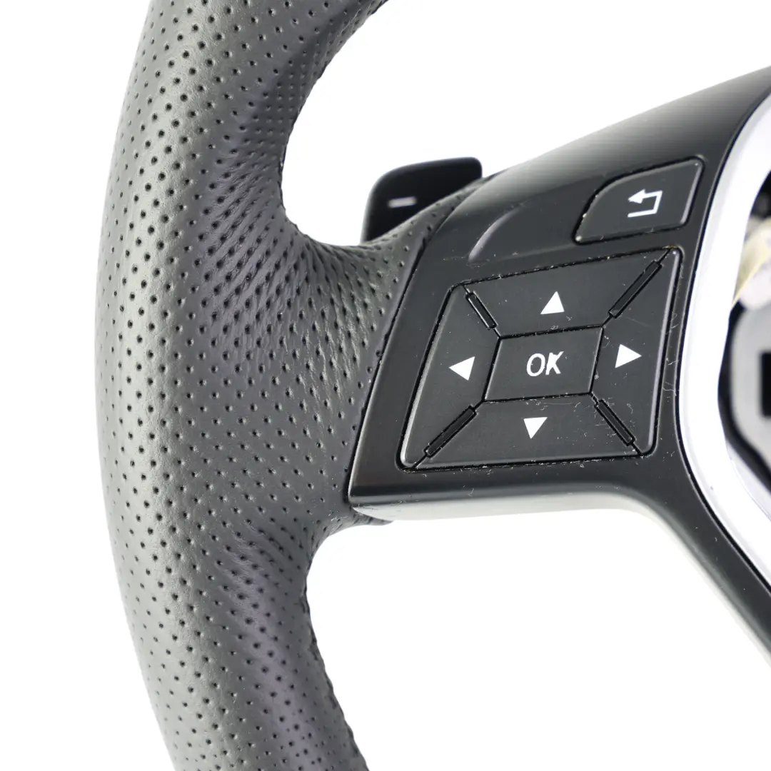 Mercedes W176 W204 W246 W117 Kierownica Sport NOWA Czarna Skóra Łopatki - SKU A2184602018-3 - Numer Części A2184602018
