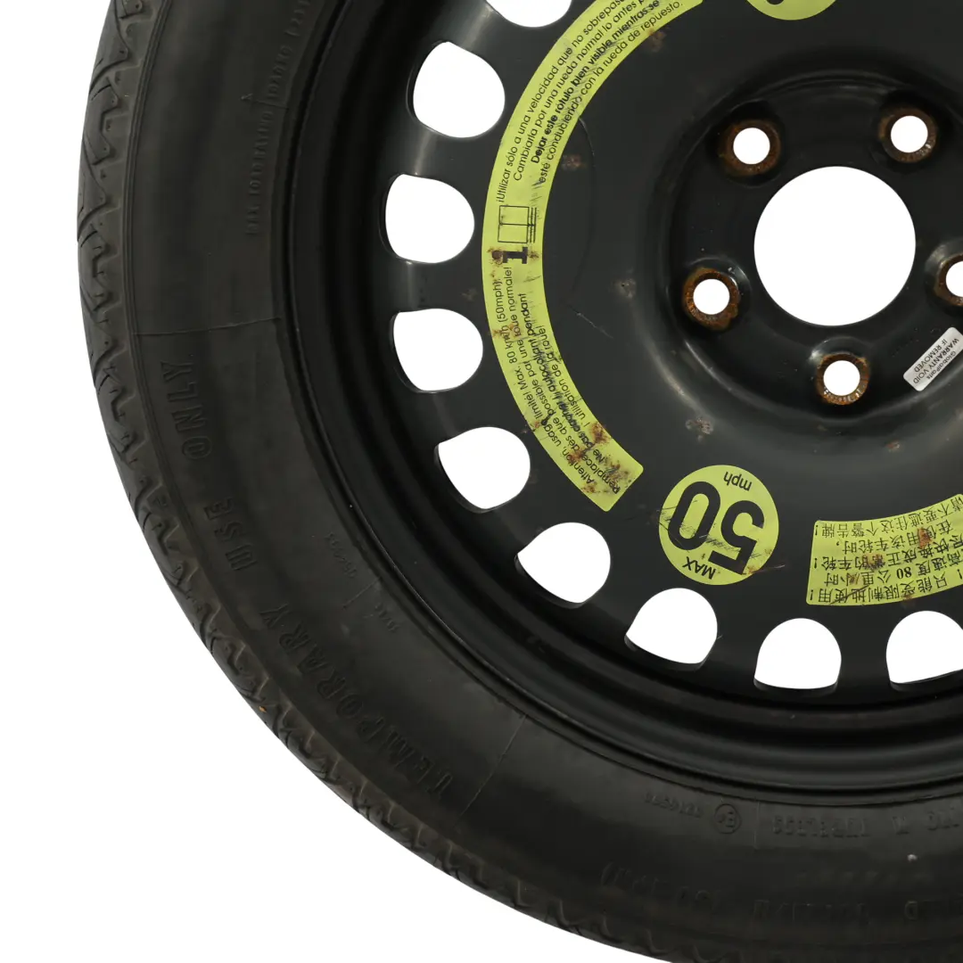 Stalowe Koło Zapasowe ET34 R17 155/70 do Mercedes W211 W212 C219 o numerze A2194000002 Mercedes W211 W212 C219 Stalowe Koło Zapasowe ET34 R17 155/70 - SKU A2194000002-4 - Numer Części A2194000002