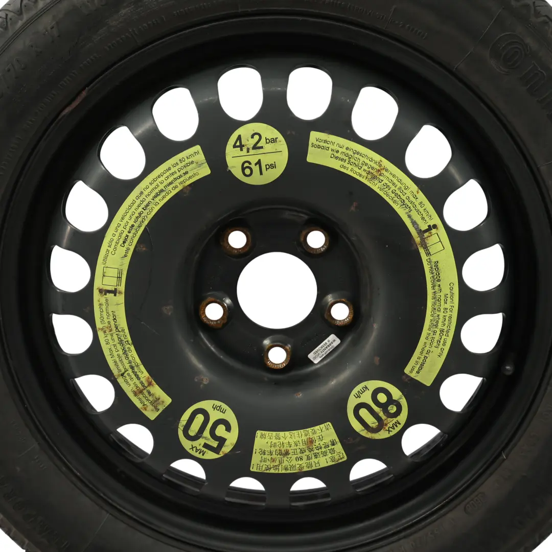 Mercedes W211 W212 C219 Rueda Acero ET:34 R17 155/70 - SKU A2194000002-4 - Número de pieza A2194000002