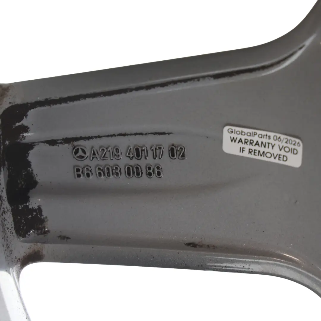 Llanta Aleación Delantera 18" 8,5J ET:25 para Mercedes CLS C219 AMG con número de pieza A2194011702 Mercedes CLS C219 AMG Llanta Aleación Delantera 18" 8,5J ET:25 - SKU A2194011702-1 - Número de pieza A2194011702