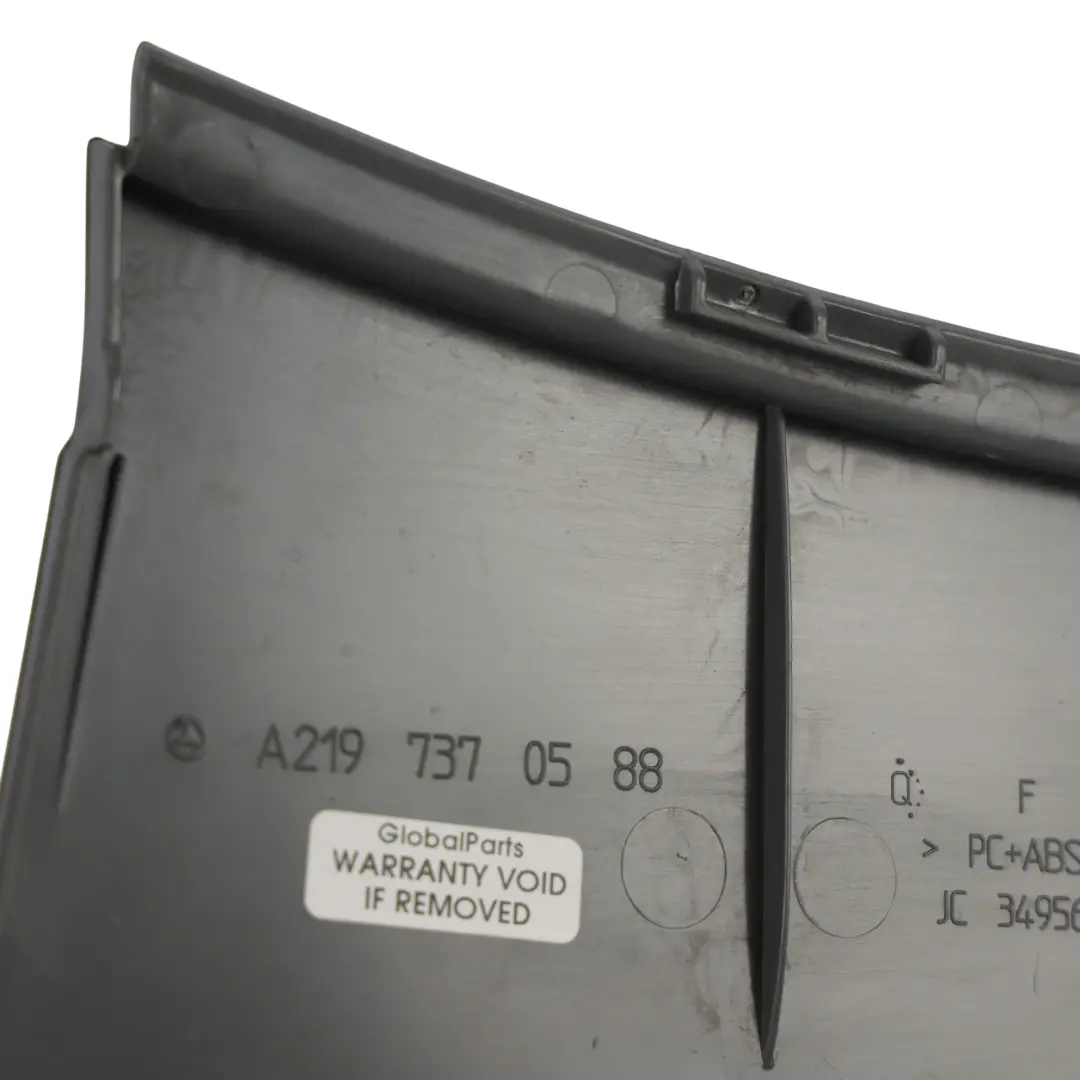 Mercedes C219 Moldura Embellecedor Puerta Trasera Negra Izquierda - SKU A2197370588-1 - Número de pieza A2197370588