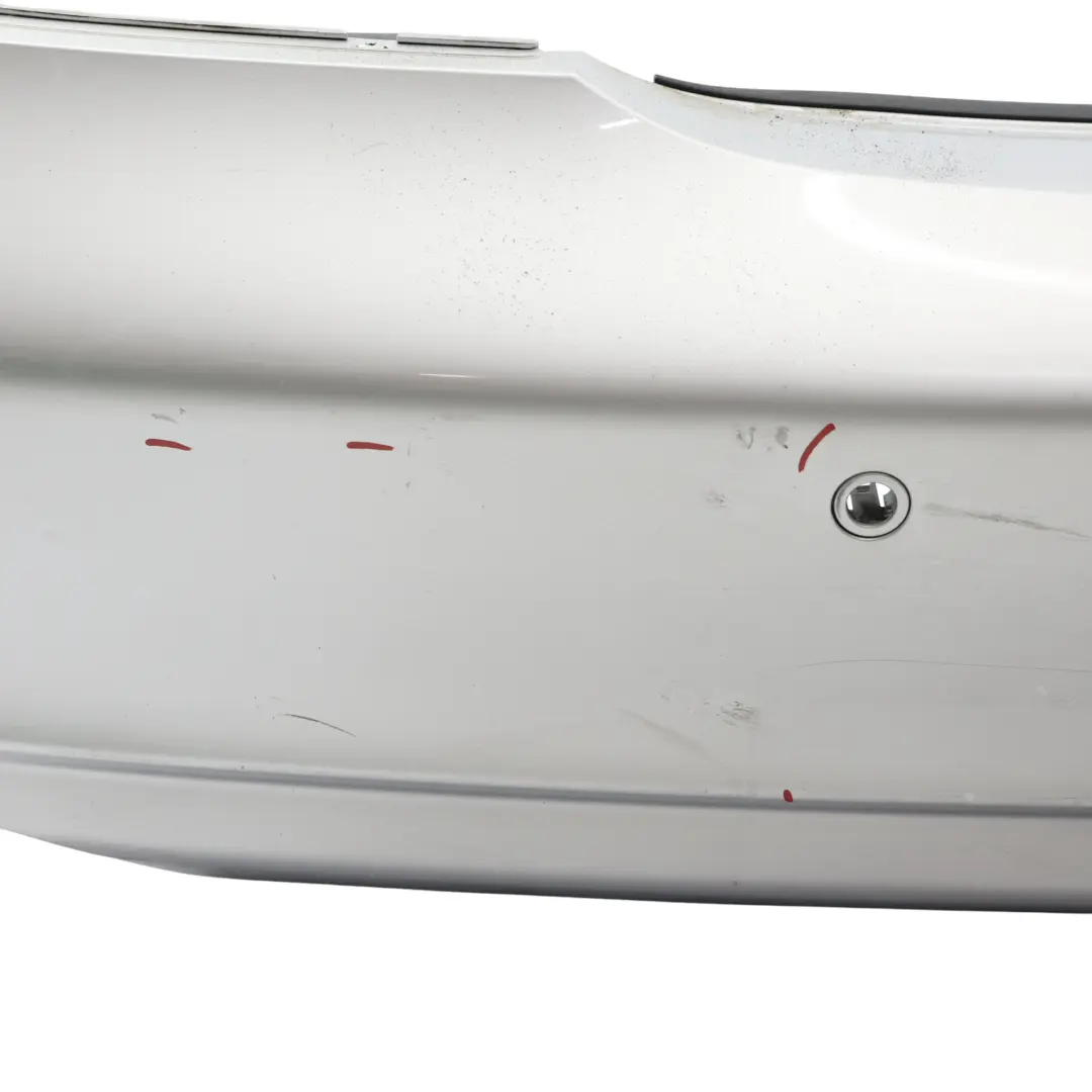 W219 Rear Bumper Trim Panel Covering Iridium Silver Metallic - 775 to Mercedes with Part number A2198800683 Mercedes W219 Rear Bumper Trim Panel Covering Iridium Silver Metallic - 775 - SKU A2198800683-IRS - Part number A2198800683
