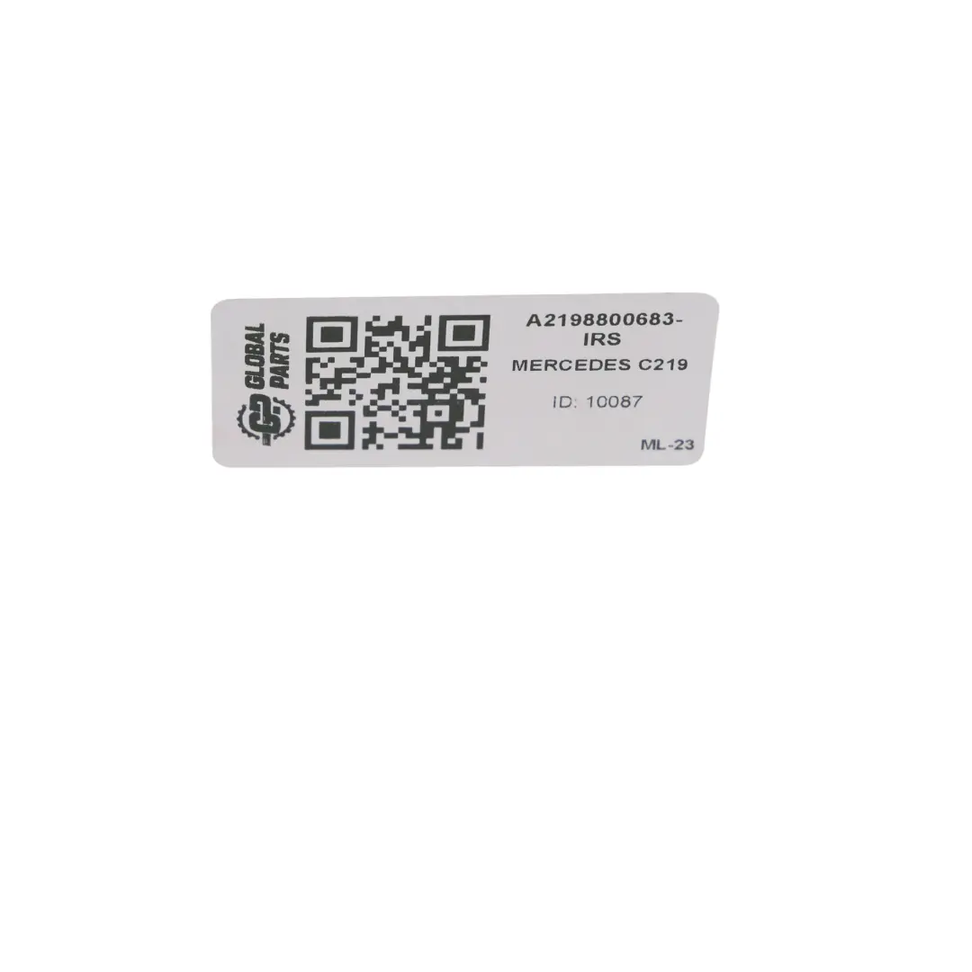 Mercedes W219 Rear Bumper Trim Panel Covering Iridium Silver Metallic - 775 - SKU A2198800683-IRS - Part number A2198800683