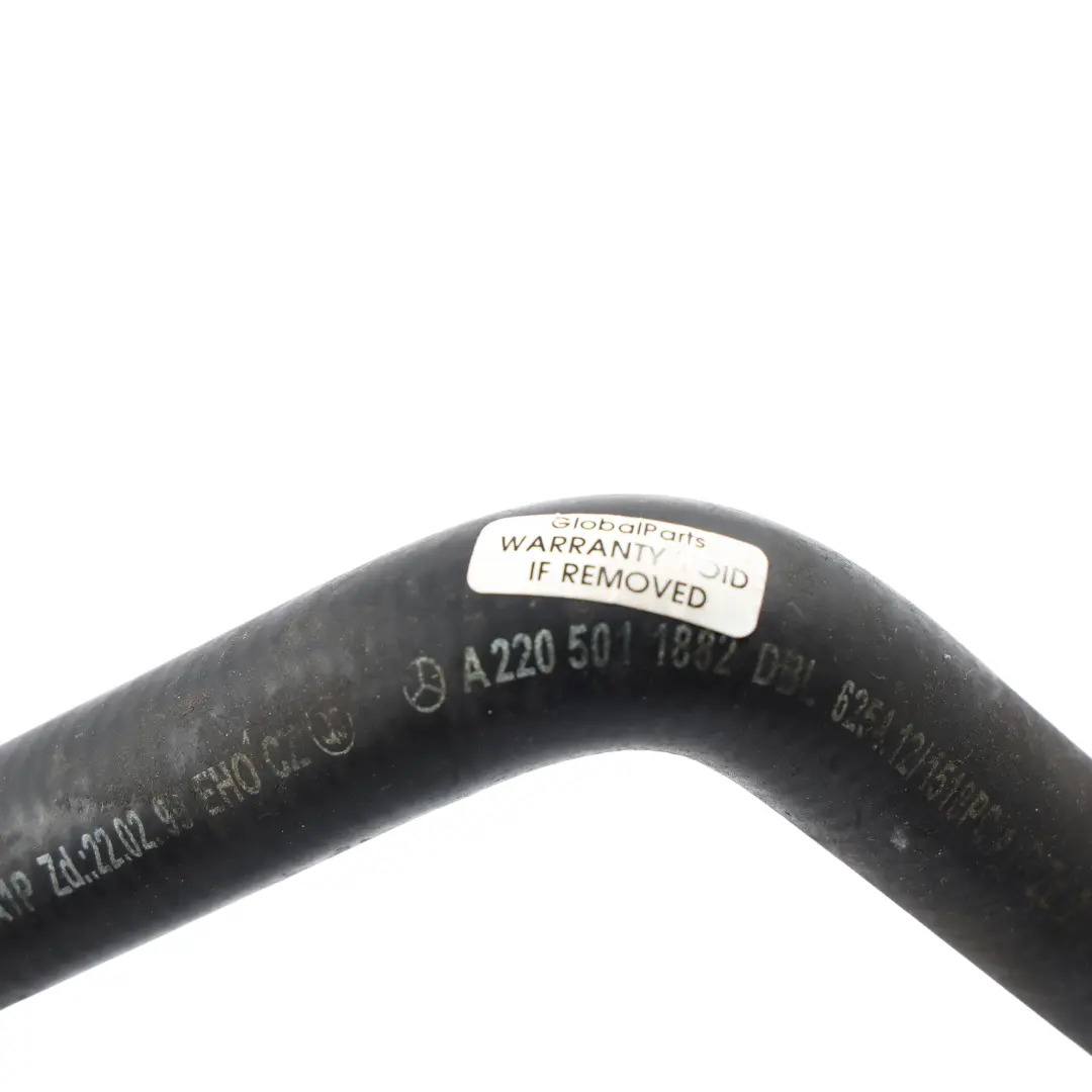 Mercedes W220 W215 Manguera Tubo Refrigerante Motor Gasolina - SKU A2205011882 - Número de pieza A2205011882
