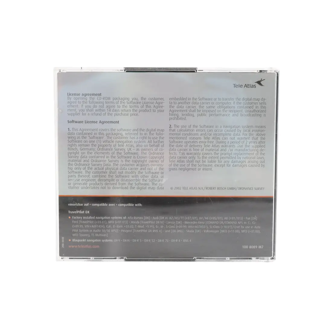 Mercedes W220 Navigation System CD Great Britain Belfast Map 2003 - SKU A2208278459 - Part number A2208278459