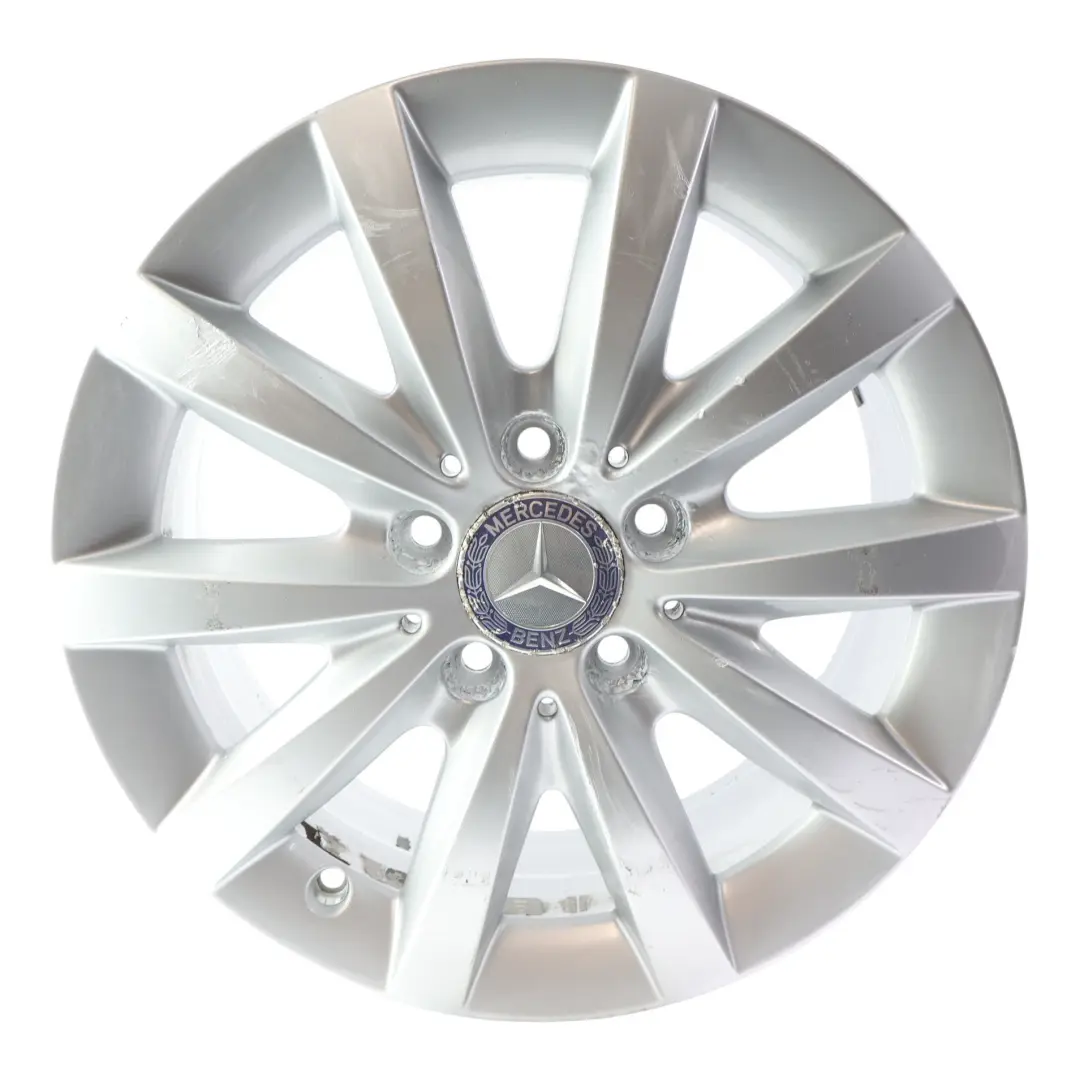 Mercedes W176 W246 Wheel Rim Alloy Silver 10-Spoke 16" ET:49 6,5J - SKU A2464010500-2 - Part number A2464010500