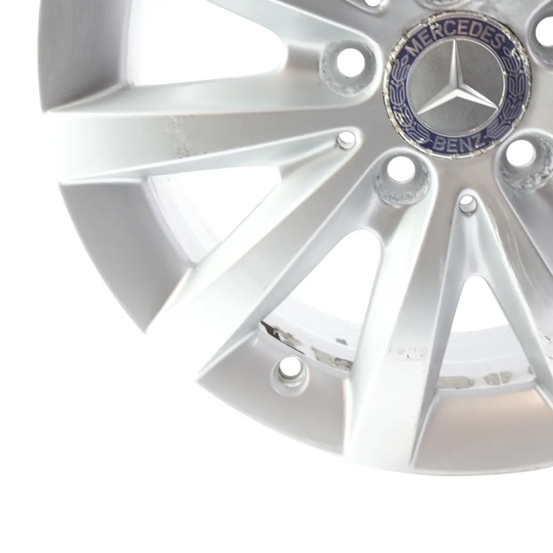 Rim Alloy Silver 10-Spoke 16" ET:49 6,5J to Mercedes W176 W246 Wheel with Part number A2464010500 Mercedes W176 W246 Wheel Rim Alloy Silver 10-Spoke 16" ET:49 6,5J - SKU A2464010500-2 - Part number A2464010500