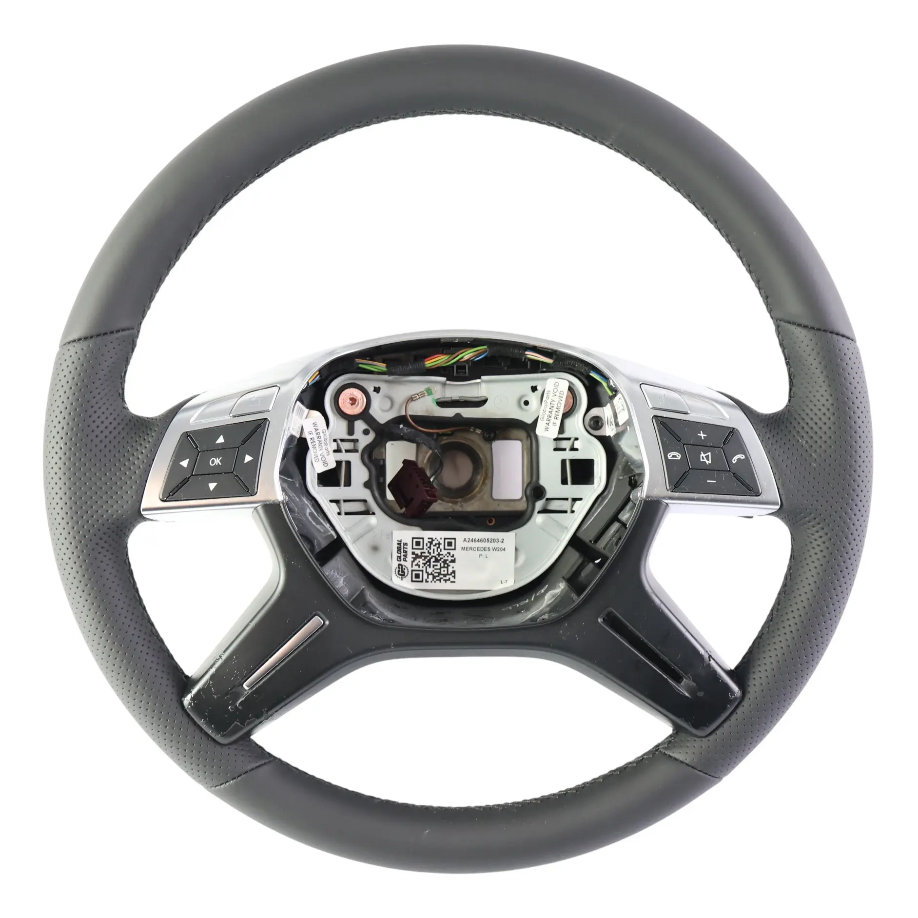 Mercedes W204 NEU Schwarzes Leder Lenkrad Multifunktion A2464605203