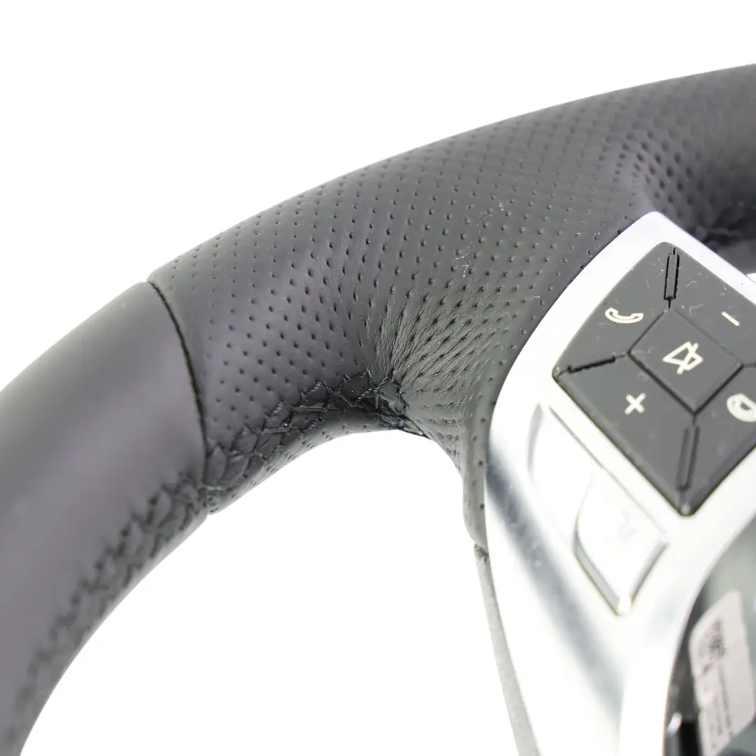 Mercedes W204 NEW Black Leather Steering Wheel Multifunction - SKU A2464605203-2 - Part number A2464605203